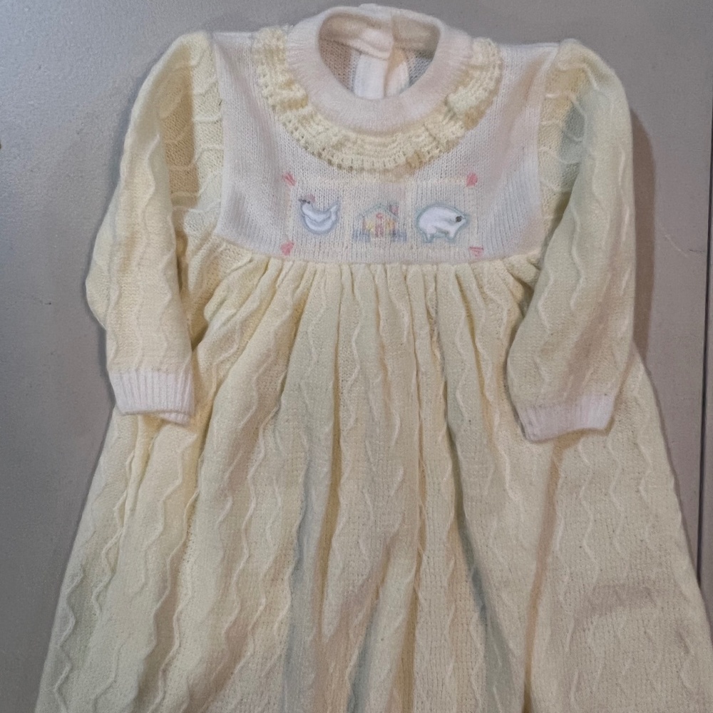 Vintage baby dress made by GLUP 12 months